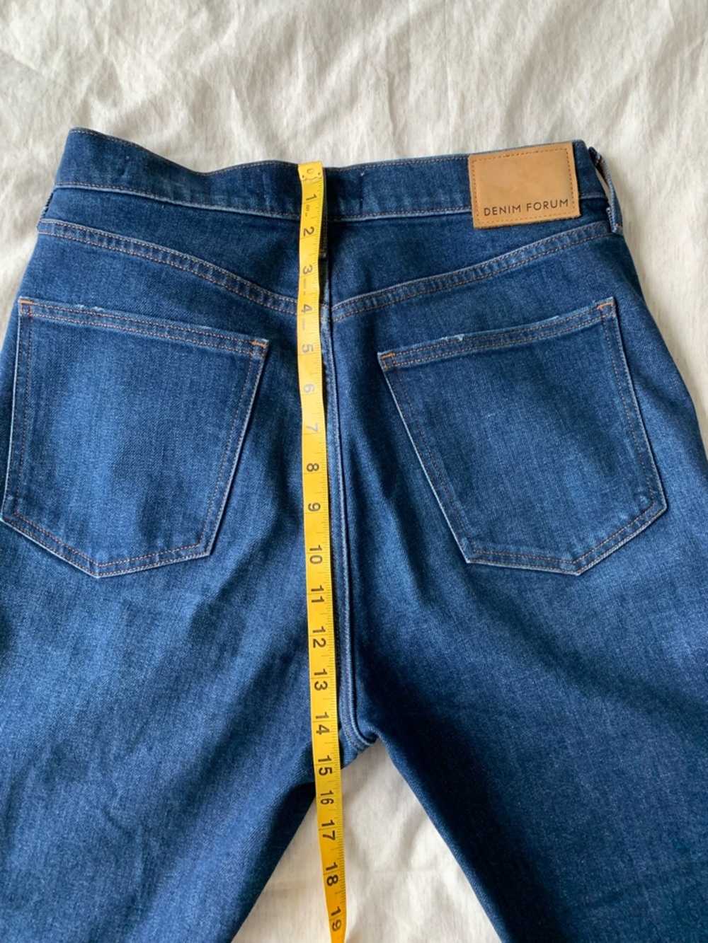 DENIM FORUM JEANS Women’s MARIANNE FLARE HIGH WAIST ITALIAN ORGANIC COTTON SZ 29 - Picture 11 of 12